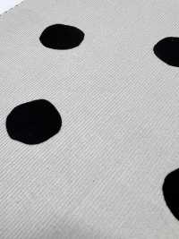 7026-1720-6 21W燈芯絨手繪圓圈[布料] HOKKOH北高 更多照片