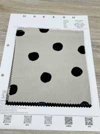 7026-1720-6 21W燈芯絨手繪圓圈[布料] HOKKOH北高 更多照片