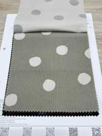 7026-1720-6 21W燈芯絨手繪圓圈[布料] HOKKOH北高 更多照片