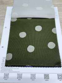 7026-1720-6 21W燈芯絨手繪圓圈[布料] HOKKOH北高 更多照片