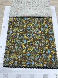 4026-1755-2 21W燈芯絨花朵和鳥類[布料] HOKKOH北高 更多照片