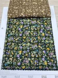 4026-1755-2 21W燈芯絨花朵和鳥類[布料] HOKKOH北高 更多照片