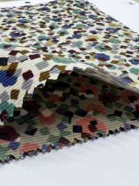 4026-1755-3 21W燈芯絨幾何花朵[布料] HOKKOH北高 更多照片