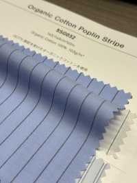 5SG032 有機棉府綢條紋[布料] CHAMBRAY 更多照片