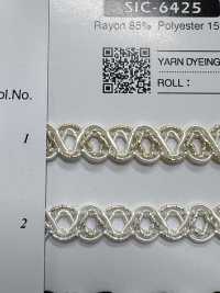 SIC-6425 人造亮片花邊[緞帶、帶、繩子] 新道良質（SIC） 更多照片