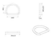 HH197 Altica 通用單 D環[扣和鉤子] 更多照片