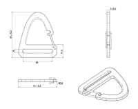 HH163 Artica 三角夾子鉤[扣和鉤子] 更多照片