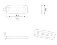 HH035 Altica Square Loop[扣和鉤子] 更多照片
