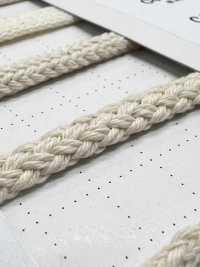 C10 天然材料繩PART1 10% 棉圓繩 6.0mm[緞帶、帶、繩子] Cordon 更多照片