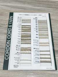 KNF6 天然材料繩第二部分 洋麻 6條圓繩 4.0毫米[緞帶、帶、繩子] Cordon 更多照片