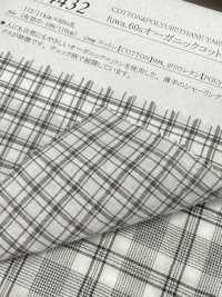 14432 fuwa.60線有機棉抽褶格紋[布料] SUNWELL 三維爾 更多照片