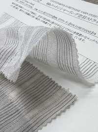 14435 60支單線棉質抽褶空心羽毛條紋[布料] SUNWELL 三維爾 更多照片