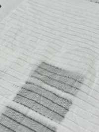 35532 Cordot Organics®️ 50線巴厘紗式水洗加工橫條紋[布料] SUNWELL 三維爾 更多照片