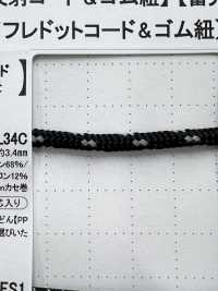 PPNREF20L34C 3.4毫米卷圓繩子[緞帶、帶、繩子] Cordon 更多照片