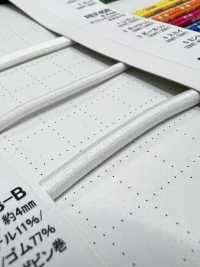 EE400LM8-B 夜光鬆緊帶鬆緊帶繩，3.0毫米 Cordon 更多照片