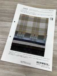 14429 80支線棉質峇裡紗雪紡多色格紋三重水洗加工[布料] SUNWELL 三維爾 更多照片