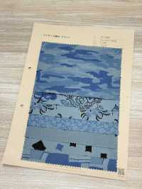 A-1532 圖案混搭靛藍染色印花[布料] 有延商店 更多照片