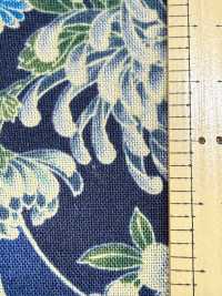 850561 驚豔的靛藍染色日本設計：雲海與扇形菊花[布料] VANCET 更多照片