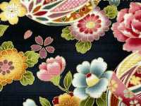 AP62902 彩色圖案燙金緞面（圓捲）[布料] Cosmo Textile 更多照片