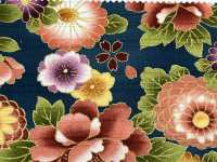 AP62902 彩色圖案燙金緞面（圓捲）[布料] Cosmo Textile 更多照片