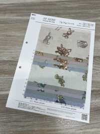 AP62202 我的毛茸茸朋友動物坯布（圓形）[布料] Cosmo Textile 更多照片