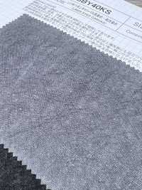 SBY40KS L1/40 亞麻帆布炭黑染色/柿子色染色[布料] 柴屋 更多照片