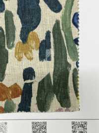 8026-1790-2 麻坯布藝術植物印花[布料] HOKKOH北高 更多照片