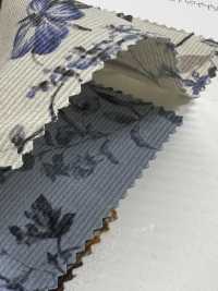 19189 燈芯絨襯衫，燈芯絨花卉印花[布料] SUNWELL 三維爾 更多照片