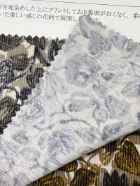 19188 燈芯絨襯衫，飾有手繪小花卉圖案[布料] SUNWELL 三維爾 更多照片