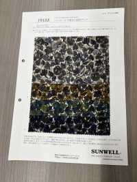 19188 燈芯絨襯衫，飾有手繪小花卉圖案[布料] SUNWELL 三維爾 更多照片