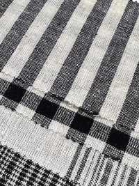 59992 C/L Netty粗結白色格紋條紋[布料] VANCET 更多照片