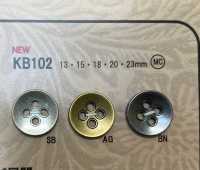 KB102 復古風格金屬羈扣 DAIYA BUTTON 更多照片