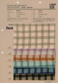 83194 麻感粗結雙色圓點·條紋·格紋[布料] VANCET 更多照片