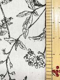 850544 未漂白棉質平紋布，植物韻律野花圖案[布料] VANCET 更多照片