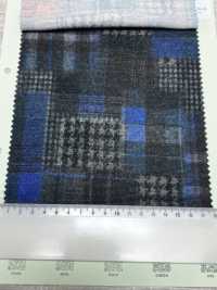 DP-3906-1 TW 雙羅紋針織並縫布格紋[布料] HOKKOH北高 更多照片