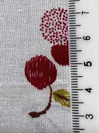 7027-616-2 60精紡細布 9088 刺繡櫻桃[布料] HOKKOH北高 更多照片