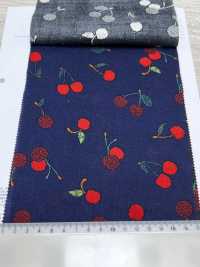7027-616-2 60精紡細布 9088 刺繡櫻桃[布料] HOKKOH北高 更多照片