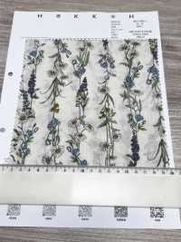 3027-650-1 60精紡細布條紋花[布料] HOKKOH北高 更多照片