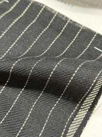7777 深色格紋斜紋亞麻布[布料] FINE TEXTILE 更多照片