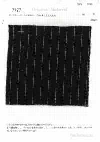 7777 深色格紋斜紋亞麻布[布料] FINE TEXTILE 更多照片