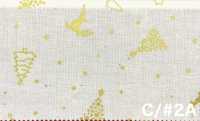 AP65802 聖誕快樂 金色 印花坯布（卷裝）[布料] Cosmo Textile 更多照片