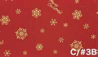 AP65802 聖誕快樂 金色 印花坯布（卷裝）[布料] Cosmo Textile 更多照片