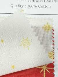 AP65802 聖誕快樂 金色 印花坯布（卷裝）[布料] Cosmo Textile 更多照片