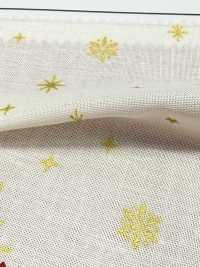 AP65802 聖誕快樂 金色 印花坯布（卷裝）[布料] Cosmo Textile 更多照片