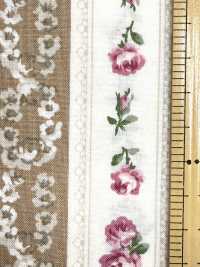 RU2530 RURU BOUQUET Rose Wreath 印花胚布（整卷）[布料] Cosmo Textile 更多照片
