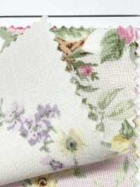 RU2530 RURU BOUQUET Rose Wreath 印花胚布（整卷）[布料] Cosmo Textile 更多照片