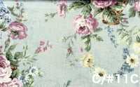 RU2530 RURU BOUQUET Rose Wreath 印花胚布（整卷）[布料] Cosmo Textile 更多照片