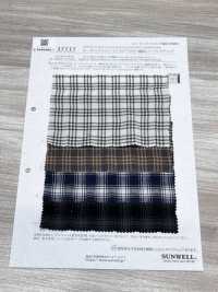 35535 有機棉/天絲™萊賽爾纖維 抽褶格紋[布料] SUNWELL 三維爾 更多照片