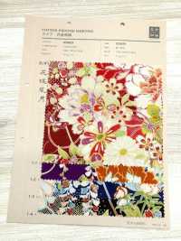 850629 斯凱亞 花金與圖案 花蝶風月[布料] VANCET 更多照片