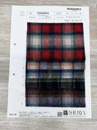 SBW8893 羊駝毛混羊毛 起絨 格紋[布料] 柴屋 更多照片